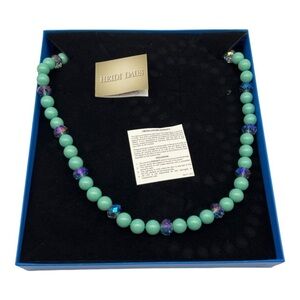 Heidi Daus Ladies Choice Beaded Station Necklace. NIB
